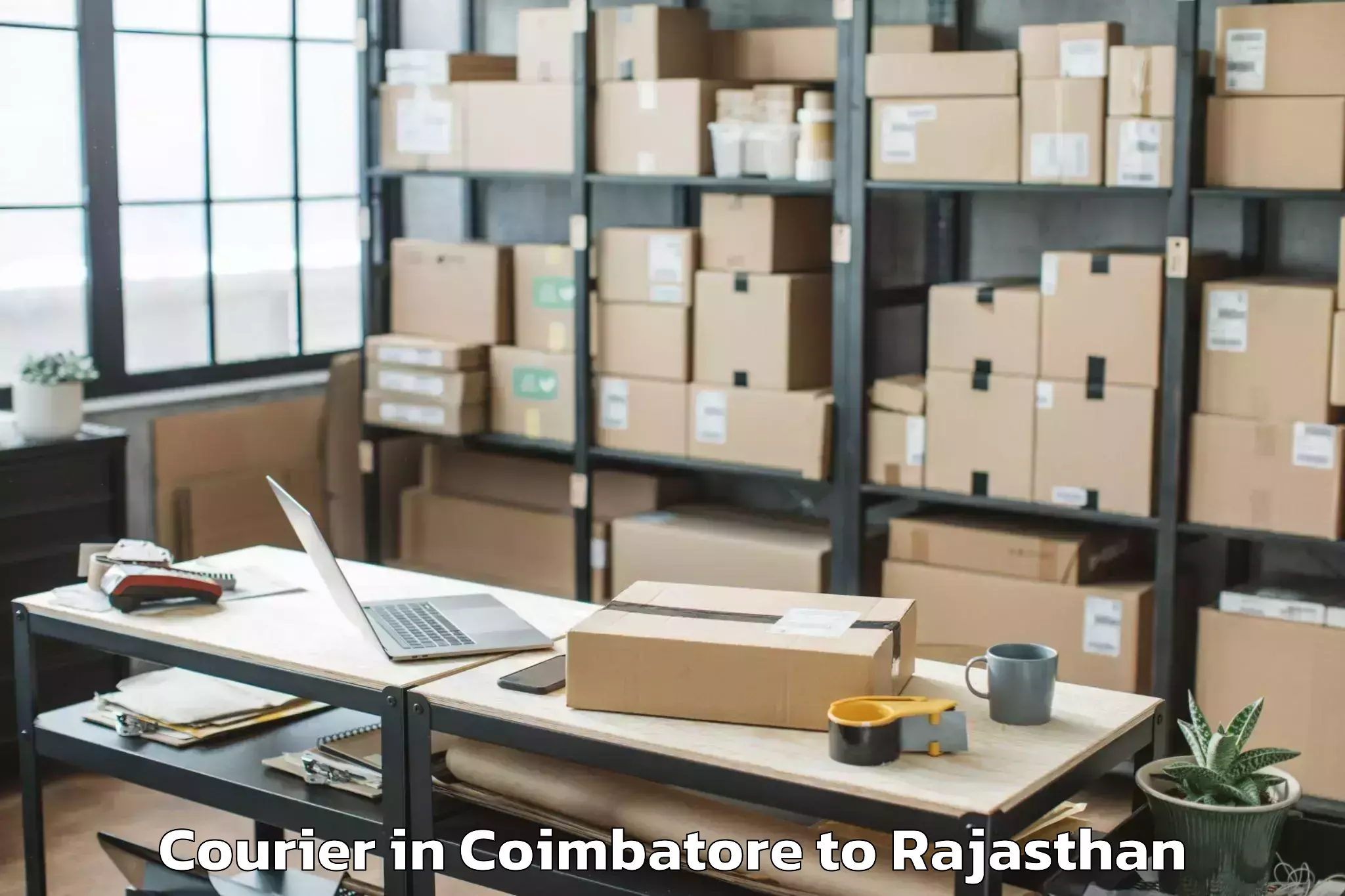 Hassle-Free Coimbatore to Kherli Courier